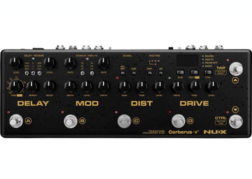 NUX Cerberus Multi-function Guitar Effect Pedal Inside Routing IR Loader Analog Overdrive Distortion Digital Delay Modulation Effects