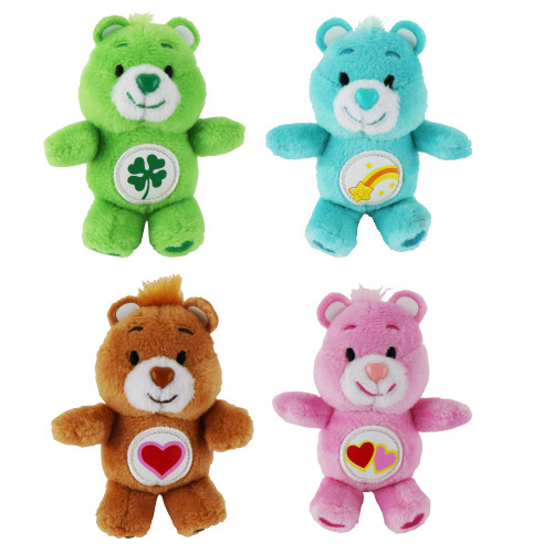 World's Smallest Mini Care Bears Series 2 Set of 4 Good Luck - Love-a-Lot - Tenderheart - Wish