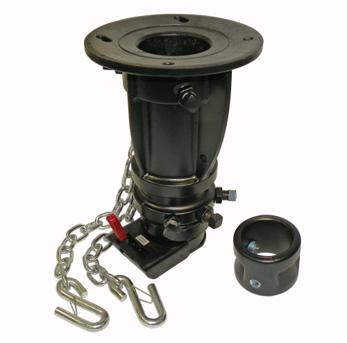 12" to 16" Adjustable height Convert-a-ball Fifth Wheel to Gooseneck Cushioned Trailer Hitch Adapter / Converter