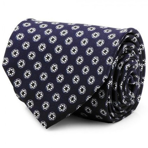 100% Silk Navy Blue Star Wars Imperial Empire  Neck Tie Necktie Neckwear PA-SW-IMPN-TR