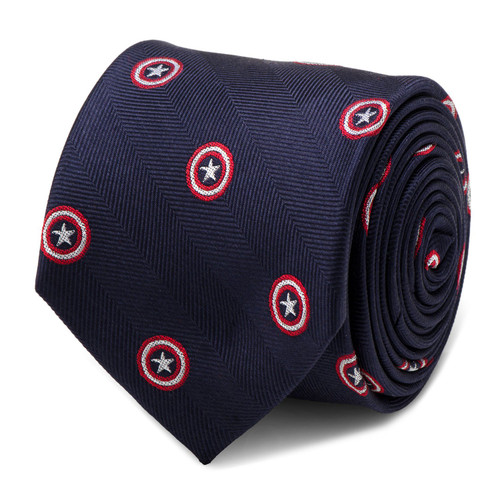 Captain America  Navy Tie Captain America  Navy Tie