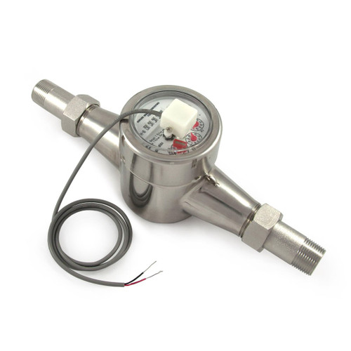 EKM Metering 3/4" Water Meter - Stainless Steel Body, Pulse Output
