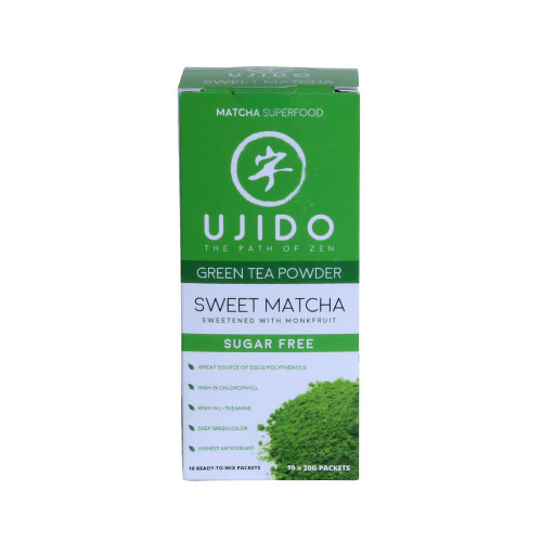 Ujido Japanese Monk Fruit Sweet Matcha (Pack of 10)