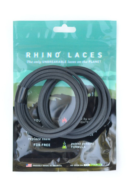 Rhino Laces Unbreakable Shoe Laces, Spec Ops Black, Large