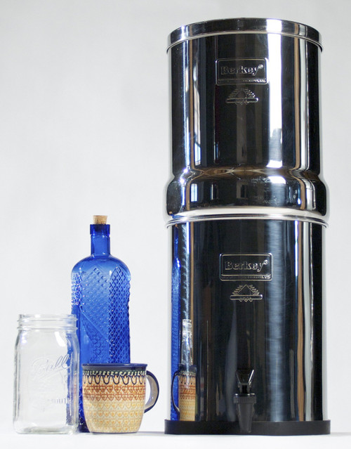Royal Berkey with 2 Black Filters and 2 PF-2 Fluoride Filters, 3.25 Gal - Silver