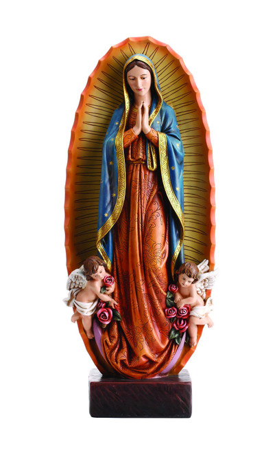 Avalon Gallery Our Lady Virgen De Guadalupe Resin Statue, 23 1/2 Inch Statue