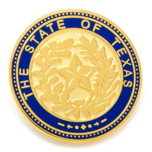 Cufflinks Inc. State of Texas Seal Lapel Pin, Gold Tone