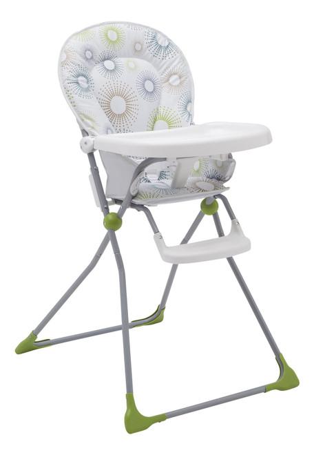 Delta Children EZ-Fold High Chair for Babies and Toddlers - Compact High Chair with Adjustable Tray, Starburst