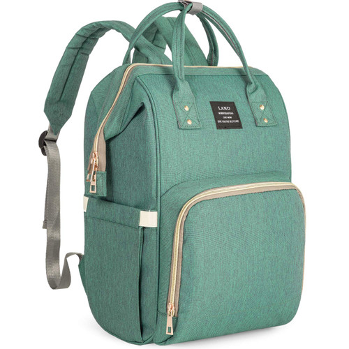Diaper Backpack, Large Capacity Baby Bag, Multi-Function Travel Backpack Nappy Bags, Nursing Bag, Fashion Mummy, Roomy Waterproof for Baby Care, Stylish and Durable by Jewelvwatchro (Green)