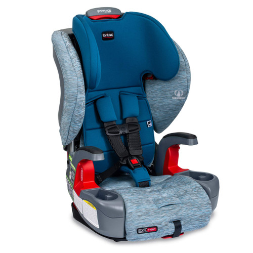 Britax Grow with You ClickTight Harness-2-Booster Car Seat | 2 Layer Impact Protection - 25 to 120 Pounds, Seaglass [New Version of Frontier]