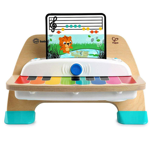 Baby Einstein Hape Magic Touch 6 Months and Up Toddler Baby 11-Key Wooden Piano Musical Play Toy