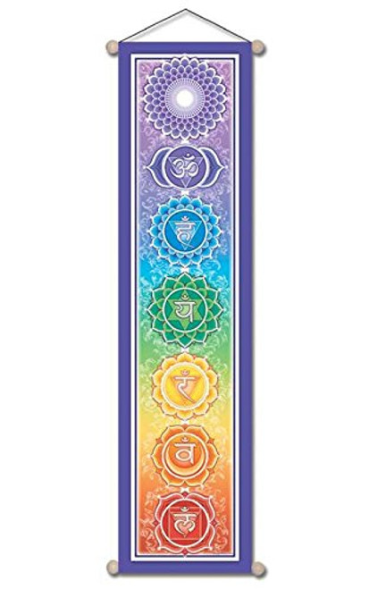 Chakra Banner, By Bryon Allen 12" X 48" Large 