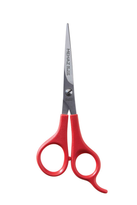 Mehaz Professional Hair Shears, Red, 5 1/2Inch