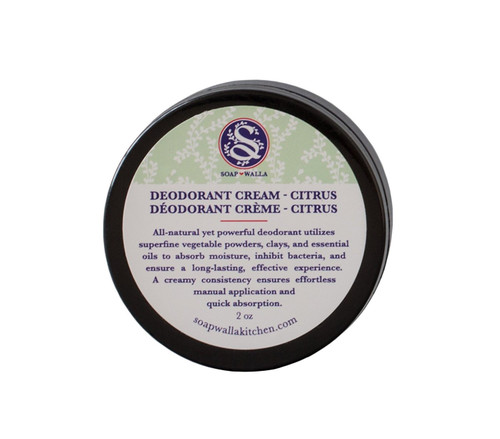 Soapwalla Organic/Vegan Deodorant Cream, Citrus 2oz