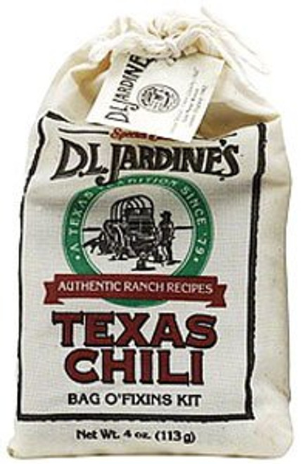 Jardine's Texas Chili Bag O' Fixins Kit, 4oz (6 Pack)