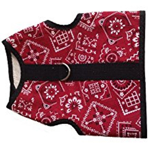 Kitty Holster Cat Harness, Fits Medium to Large, Red Bandana