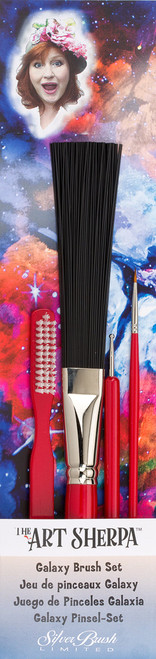 Silver Brush Art Sherpa Galaxy Brush Set Beginning Acrylic Paintbrush