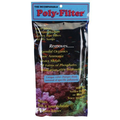 Poly-Bio-Marine, Poly Filter, Fish Aquarium Filter Media Pad, 3-pack, 4â x 8â