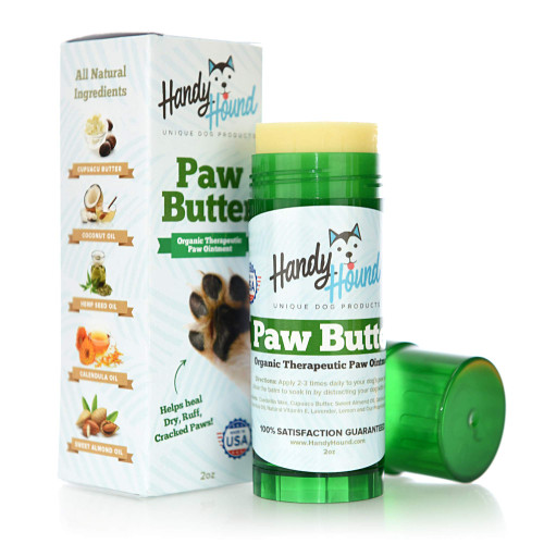 Paw Butter Dog Paw Balm – Helps to Heal and Protect Dry, Rough, Chapped, Cracked Paws & Snout - Made from The Finest Hemp Oil and All-Natural Wax, Oils, and Butters | Made in The USA