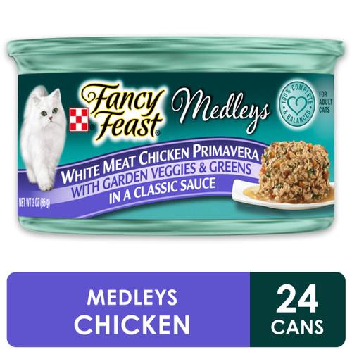 Purina Fancy Feast Medleys Adult Canned Wet Cat Food - (24) 3 oz. Cans