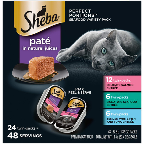 Sheba Perfect Portions Paté Wet Cat Food Tray Variety Packs