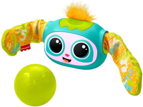 Fisher-Price Rollin' Rovee, interactive activity toy with music, lights, and learning content for kids ages 6 months to 5 years