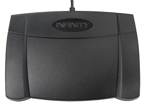 Infinity USB Digital Foot Control with Computer plug IN-USB2 in Black