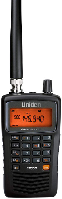  Uniden Bearcat SR30C, 500-Channel Compact Handheld Scanner, Close Call RF Capture, Turbo Search, PC programable, NASCAR, Racing, Aviation, Marine, Railroad, and Non-Digital Police Fire Public Safety