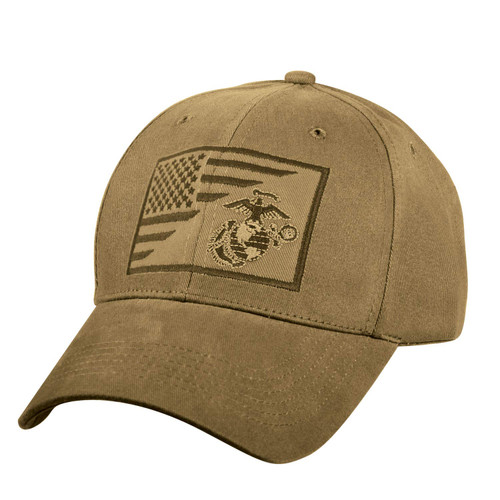 Rothco USMC Globe and Anchor/US Flag Low Pro Cap