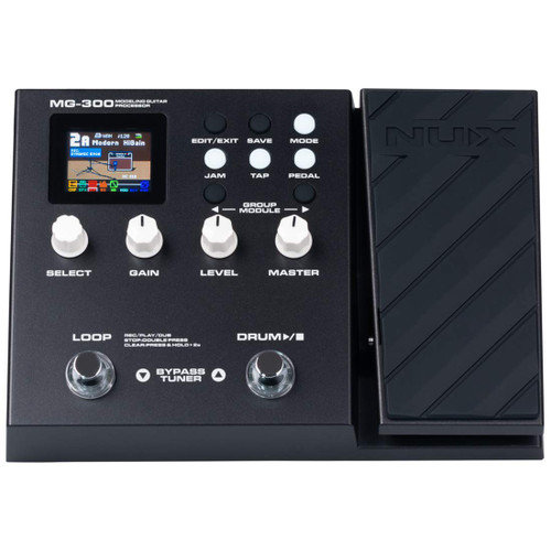  NUX MG-300 Multi Effects Pedal TSAC-HD Pre-Effects,Amp Modeling algorithm,CORE-IMAGE Post-Effects,IR,56 drum beats,60 seconds Phrase Loop