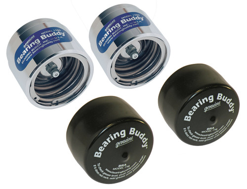 Bearing Buddy Chrome Bearing Protectors (1.980) With Bras Pair