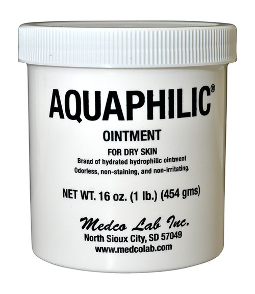 Aquaphilic Healing Ointment for Dry Skin - Non-Irritating Cracked Heel Cream & Hand Lotion - 16 oz
