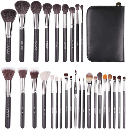 Docolor Makeup Brushes 29 Piece Professional Makeup Brush Set Premium Goat Hair Kabuki Foundation Blending Brush Face Powder Blush Concealers Eye Shadows Make Up Brushes Kit w/ PU Leather Case Docolor Makeup Brushes 29 Piece Professional Makeup Brush Set Premium Goat Hair Kabuki Foundation Blending Brush Face Powder Blush Concealers Eye Shadows Make Up Brushes Kit w/ PU Leather Case
