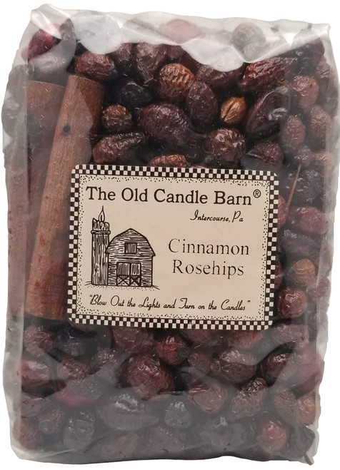 Old Candle Barn Cinnamon Rosehips 4 Cup Bag, Well Scented Potpourri, Made in USA