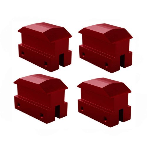 Dewhel Lift pads Jack Pad Billet Anodized Red Aluminum Floor Jack bolt on Jack Points For 6th Gen Camaro 16-18 Except Convertable