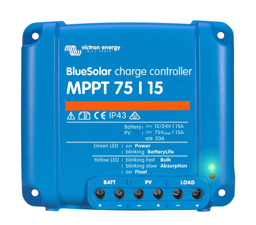 Victron Energy BlueSolar MPPT 75V 15amp 12/24-Volt Solar Charge Controller
