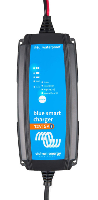  Victron Energy Blue Smart IP65 12-Volt 5 amp Battery Charger, Bluetooth
