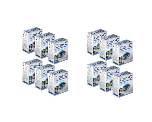 12 Pack CAN-C Eye Drops 2 x 5ml Lubricant Eye Drops with Antioxident N- Acetylcarnosine (24X5ML)