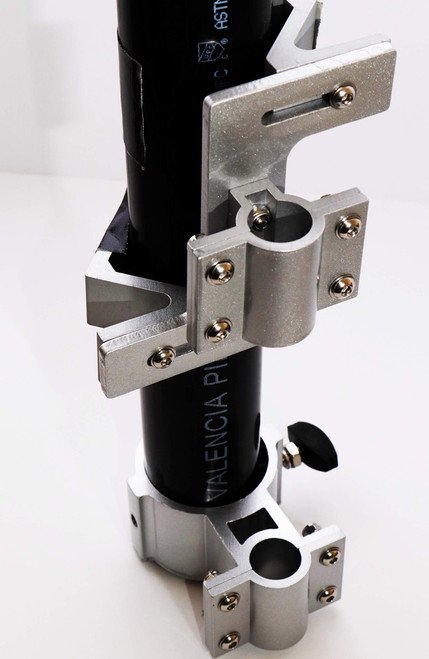 Aluminum Flag and Wind Sock Pole Mount for RV LADDERS - Adjustable