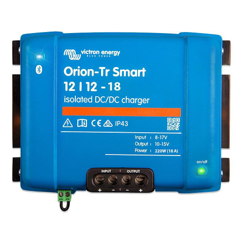 Victron Energy Orion-Tr Smart 12/12-Volt 18 amp 220-Watt DC-DC Charger, Isolated (Bluetooth)