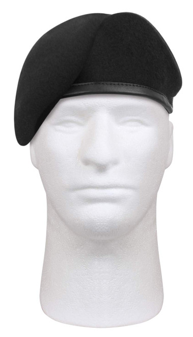 Rothco G.I. Type Inspection Ready Beret - Black 7 1/2