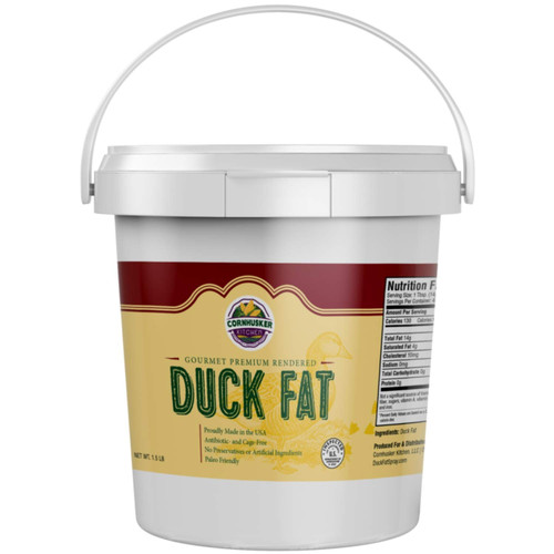 Cornhusker Kitchen Duck Fat - 1.5 Pound Tub