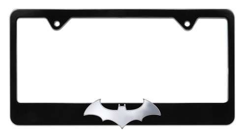 Batman Bat 3D Black License Plate Frame