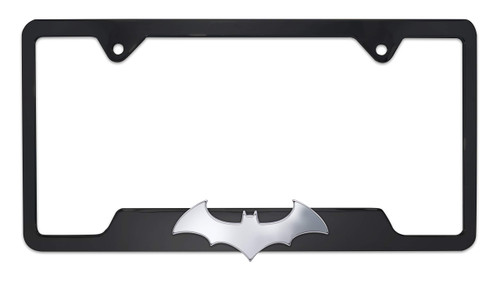  Batman Bat Open License Plate Frame - Black