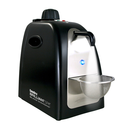Gemoro 0362 Black Diamond Brilliant Spa Personal Sized Black Matte Steam Cleaner, 16-Ounce