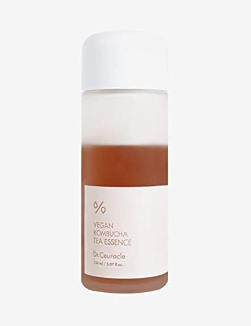 Dr.Ceuracle Vegan Kombucha Tea Essence 5.07 fl.oz. | Detoxifying impurities for healthy complexion and providing hydration, Vegan all in one essence for All skin Types with Kombucha Tea Extract