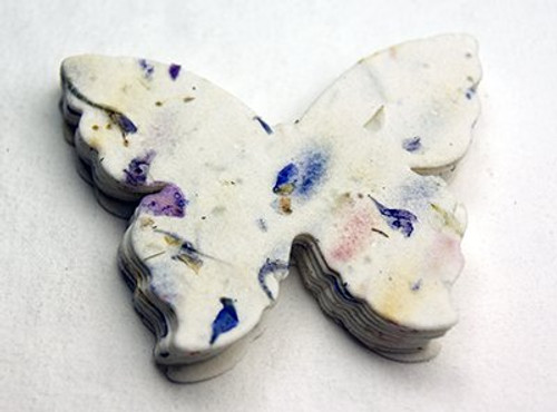 Seed Paper Butterfly Set of 24 with 100% Recycled fibers and Petals #45s - 3inch