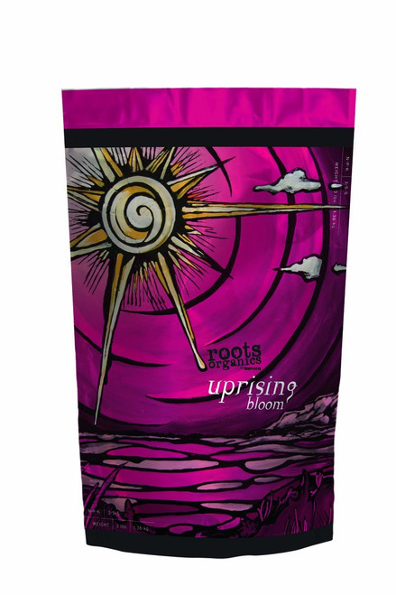 Roots Organics Uprising Bloom, Organic Fertilizer with Beneficial Bacteria and Mycorrhizae, 3-6-4 NPK, 3 lb.