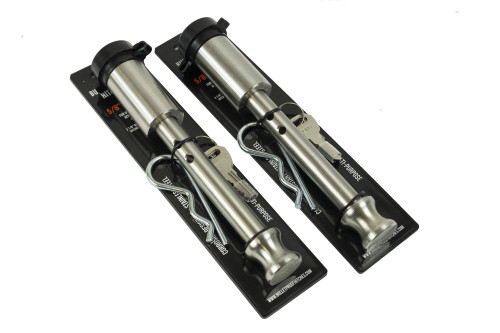 2 Pack - Bulletproof Stainless Steel Trailer Hitch Locking Pin w/ Weather Resistant Rubber Cap / 5/8" Diameter/Universal Fit
