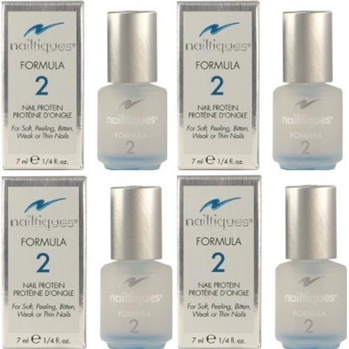 Nailtiques Formula 2 Nail Growth Formula, 0.25 Ounce (4-Pack)
